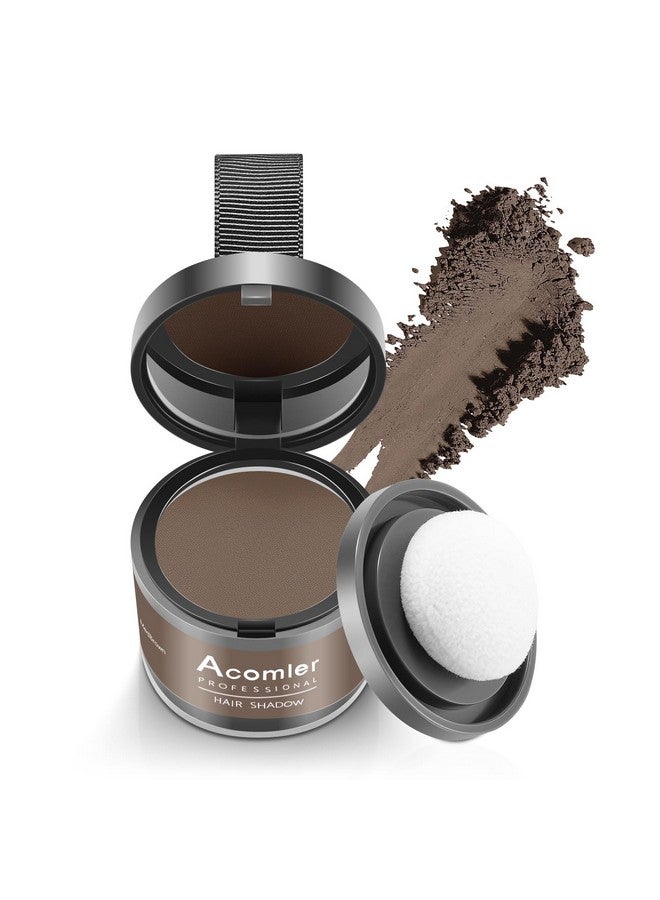أكوملير بودرة تغطية جذور الشعر من أكوملر للشعر الخفيف، وتغطية الشعر الرمادي، والبقع الصلعاء - بني متوسط لظل خط الشعر وخط اللحية - Image 1