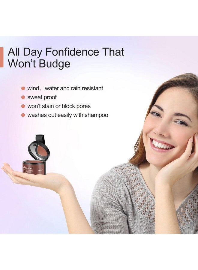 أكوملير بودرة تغطية جذور الشعر من أكوملر للشعر الخفيف، وتغطية الشعر الرمادي، والبقع الصلعاء - بني متوسط لظل خط الشعر وخط اللحية - Image 5