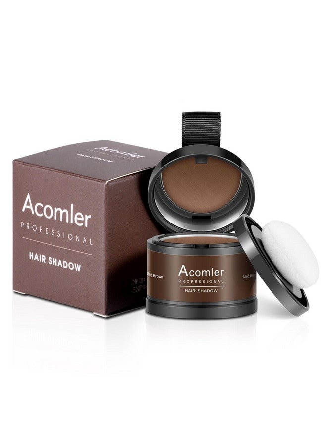 أكوملير بودرة تغطية جذور الشعر من أكوملر للشعر الخفيف، وتغطية الشعر الرمادي، والبقع الصلعاء - بني متوسط لظل خط الشعر وخط اللحية - Image 2