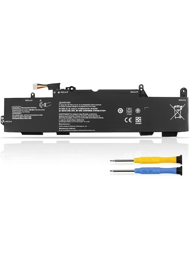 50Wh Ss03Xl Laptop Battery For Hp Elitebook 840 G5 G6 Elitebook 730 735 740 745 830 836 846 G5 Elitebook 735 745 830 840 G6 Zbook 14U G5 G6 Series Hsn-I12C Hstnn-Lb8G 933321-855
