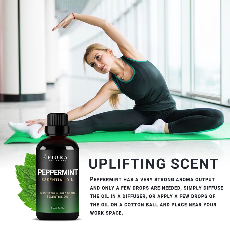 Fiora Naturals Peppermint Essential Oil by Fiora Naturals - 100% Pure Peppermint Oil for Hair Growth, Skin and Scalp Acne, Diffuser, DIY soap, and Candle Making. Pure Mentha Piperita Oil - Image 5