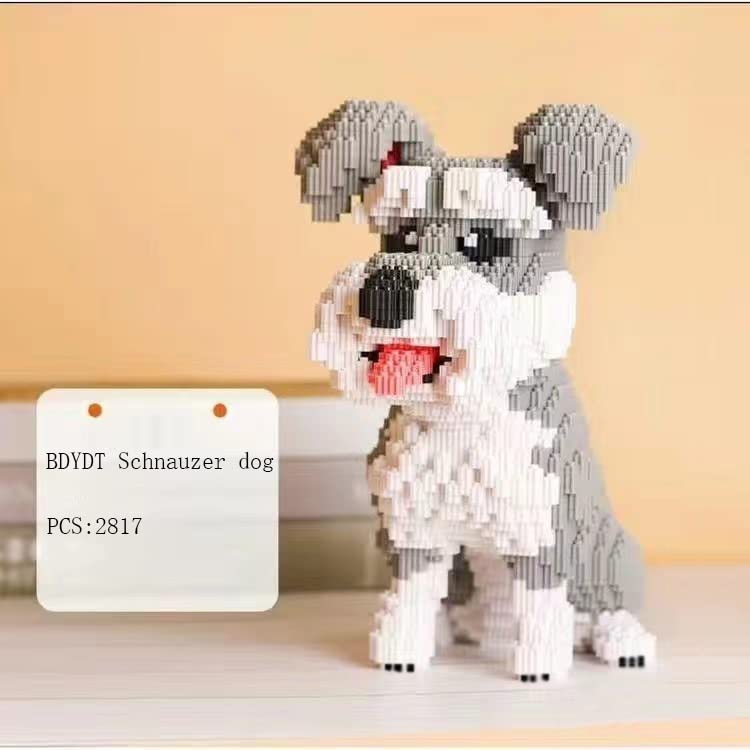 BDYDT Dog Schnauzer Micro Building Blocks Set 2817 Pieces Gift for Adults and Kids - Image 5
