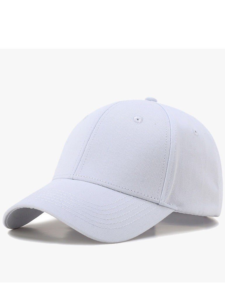 New York Style Denim Baseball Cap in White, Classic, Versatile, Stylish and Comfortable 