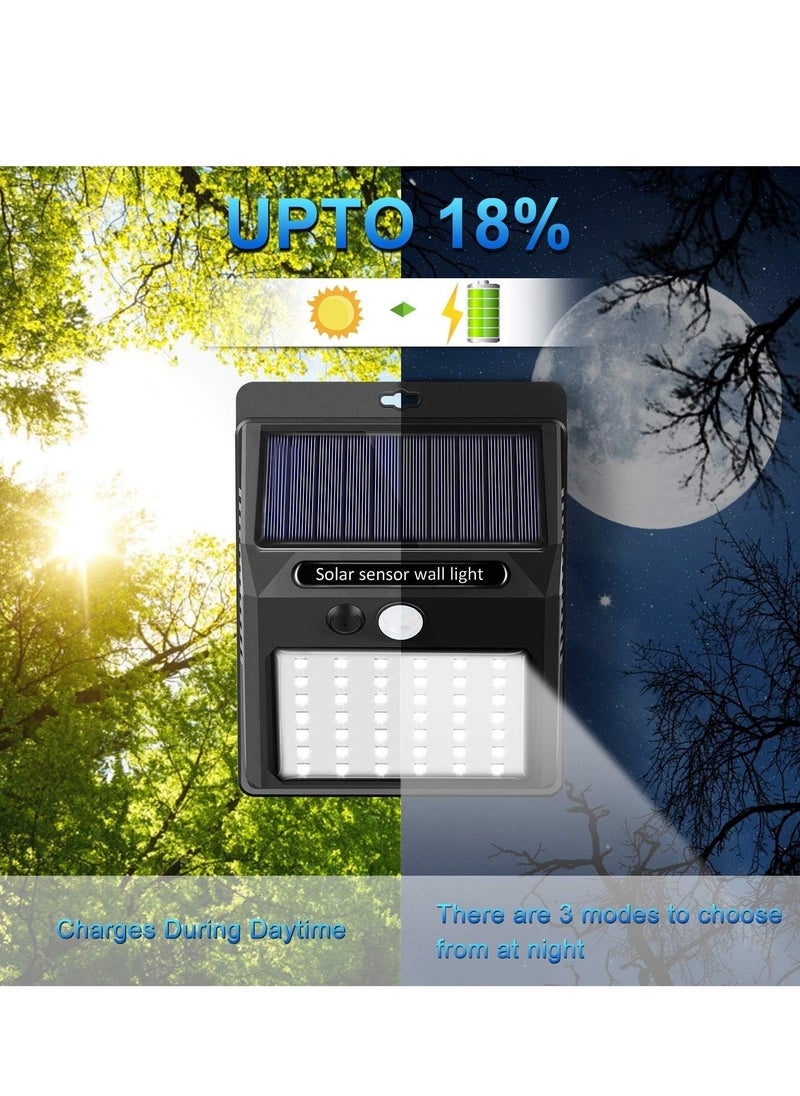 JAJEEK Solar Powered Outdoor Lights [6 Pack] – Wireless Motion Sensor, 42 LEDs, IP65 Waterproof & Dustproof, 3 Adjustable Modes for Garden, Fence, Patio, Garage, Energy Efficient Security Lighting - Image 4