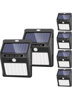JAJEEK Solar Powered Outdoor Lights [6 Pack] – Wireless Motion Sensor, 42 LEDs, IP65 Waterproof & Dustproof, 3 Adjustable Modes for Garden, Fence, Patio, Garage, Energy Efficient Security Lighting  - Image 1