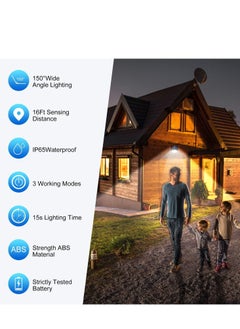JAJEEK Solar Powered Outdoor Lights [6 Pack] – Wireless Motion Sensor, 42 LEDs, IP65 Waterproof & Dustproof, 3 Adjustable Modes for Garden, Fence, Patio, Garage, Energy Efficient Security Lighting  - Image 2