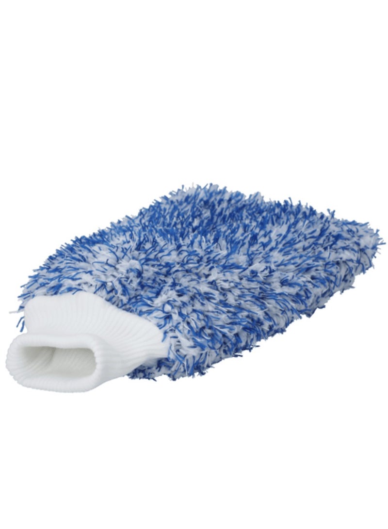erorex Smart Microfiber Wash Mitt Blue and White 25 x 19cm - Image 2