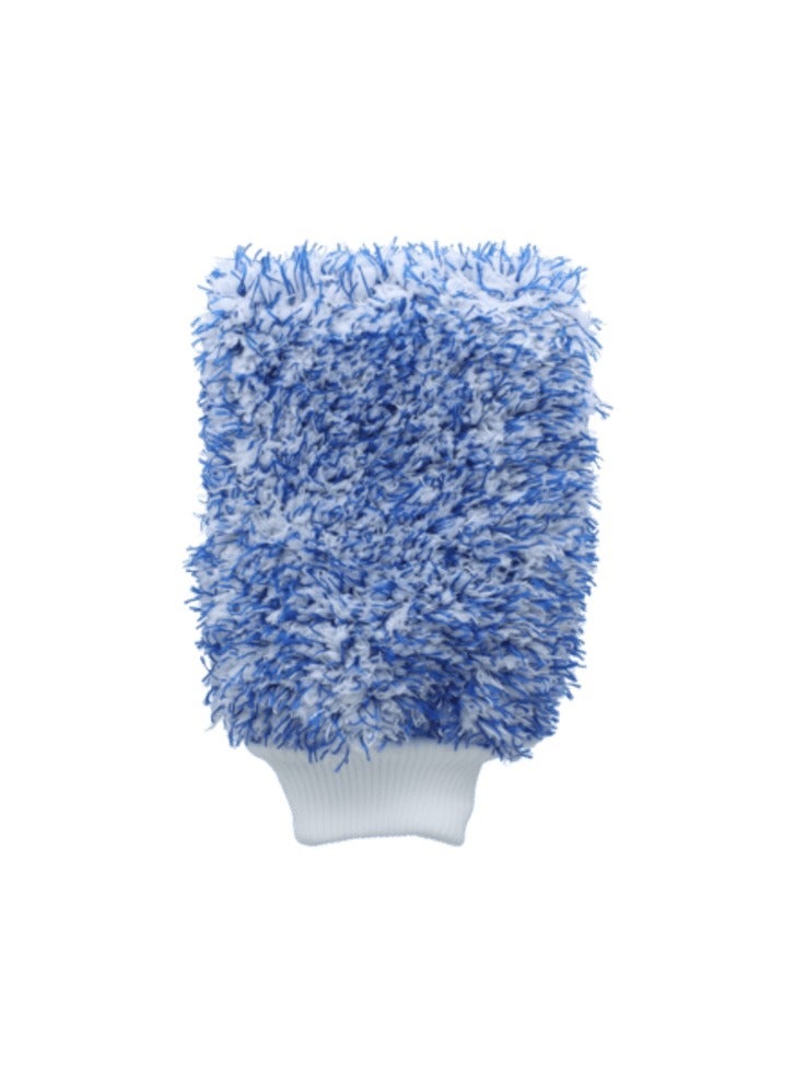 erorex Smart Microfiber Wash Mitt Blue and White 25 x 19cm - Image 1
