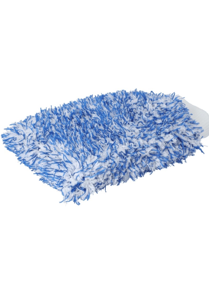 erorex Smart Microfiber Wash Mitt Blue and White 25 x 19cm - Image 3