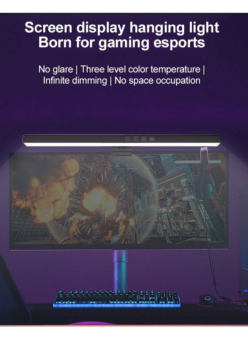 Computer Monitor Light Bar with RGB Colorful Ambient Light,USB Powered Monitor Lamps for Office/Home/Gaming/Desk