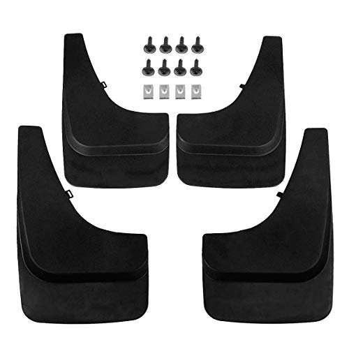 A-Premium Splash Guards Mud Flaps Mudflaps Replacement for Chevrolet Trailblazer 2002-2009 excluding LT Models Front and Rear 4-PC Set - Image 1