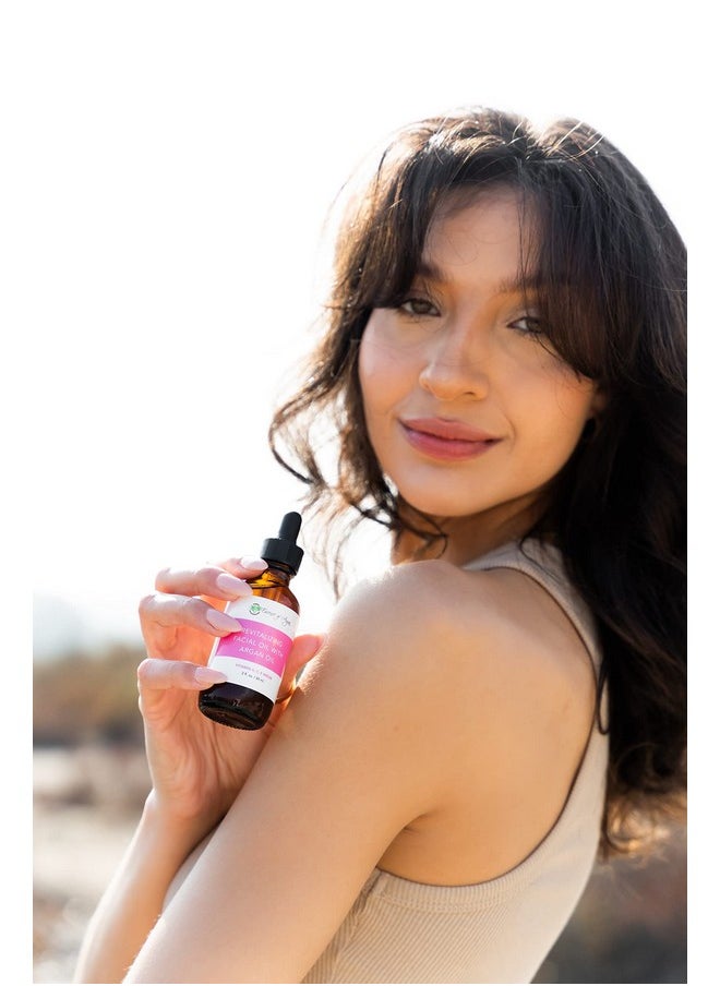 Essence Of Argan Vitamin Serum For Face Revitalizing Serum Oil For Dry Skin With Vitamins A C E And B’S Argan Oil And Rosa Mosqueta Rejuvenating Aging Skin Care For Women (2 Fl Oz/60 Ml)  - Image 3