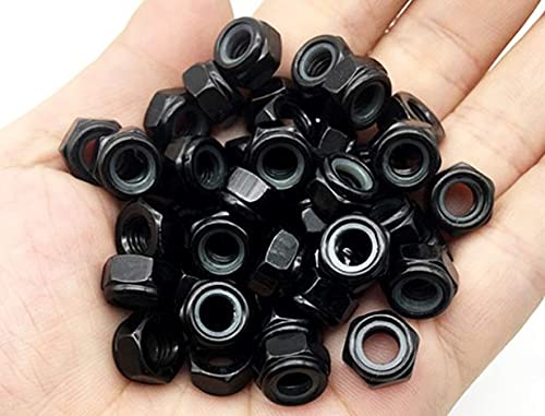 cSeao 100pcs Black M5 X 0.8MM Nylon Lock Nuts Inserted Hex Self Clinching Lock Nuts - Image 4