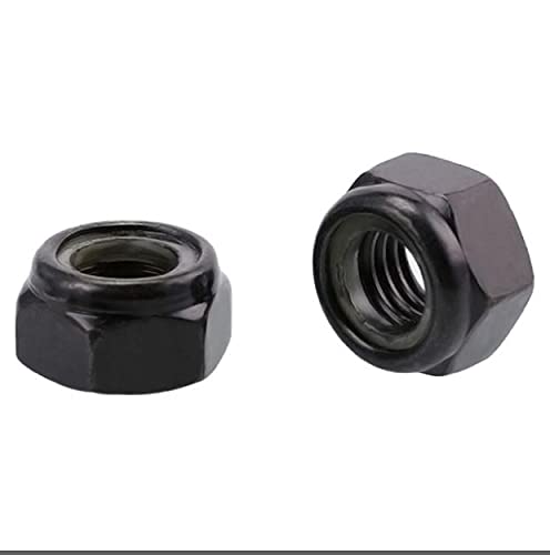 cSeao 100pcs Black M5 X 0.8MM Nylon Lock Nuts Inserted Hex Self Clinching Lock Nuts - Image 3