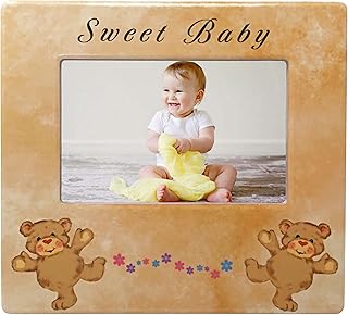 BANBERRY DESIGNS BANBERRY DESIGNS Sweet Baby Photo Frame - Newborn Baby First Picture - Showcase Precious New Baby - Special Occasion - - Image 1