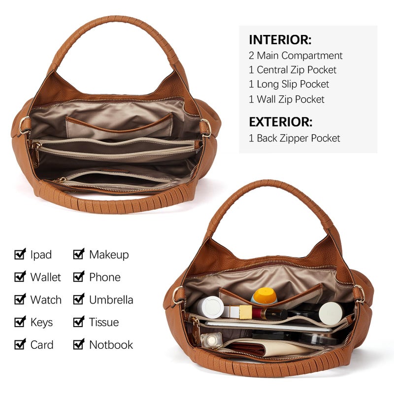 BOSTANTEN Purses for Women Designer Handbags Crossbody Shoulder Top Handle Satchel Bags Gift Box Packaging Brown - Image 5