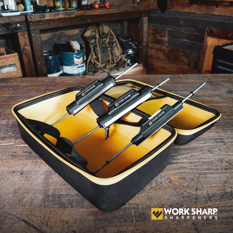 Work Sharp Upgrade Kit for Precision Adjust Knife Sharpener, Set of 7 Abrasives and Carry Case  - Image 3