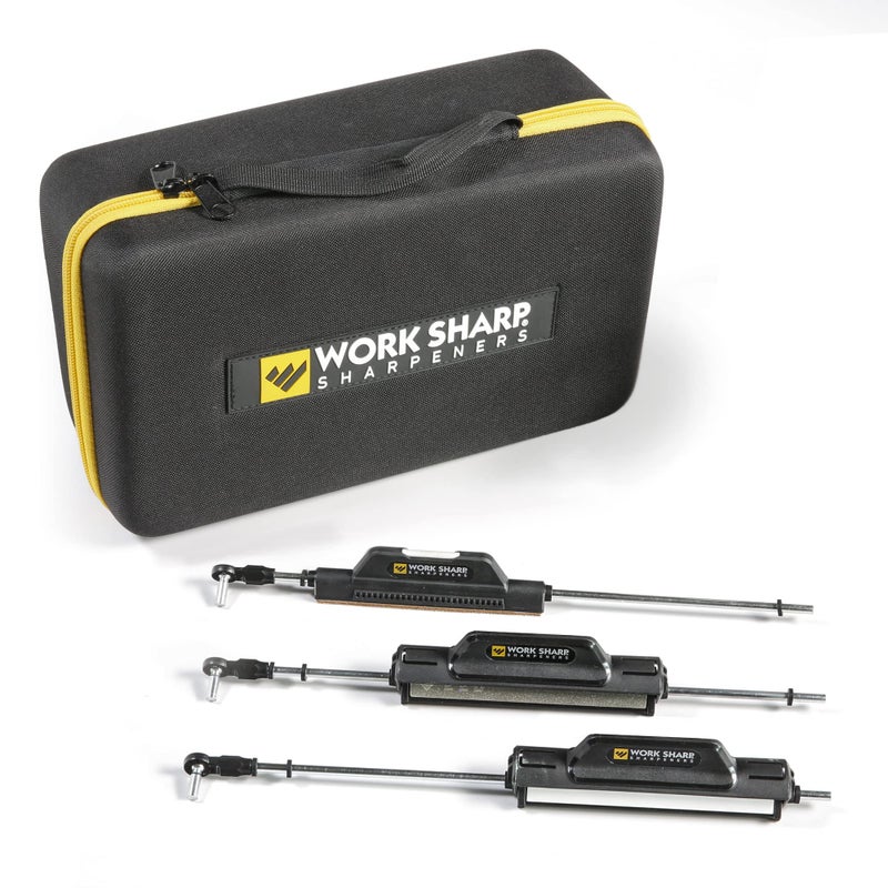 Work Sharp Upgrade Kit for Precision Adjust Knife Sharpener, Set of 7 Abrasives and Carry Case  - Image 1