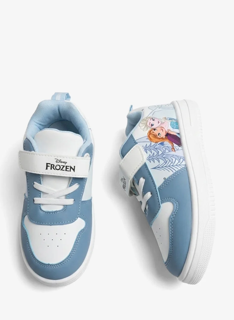 Disney  Disney Frozen Girls' Sneakers with Hook-and-Loop Closure, Light Blue/White for Women | Best Price UAE
