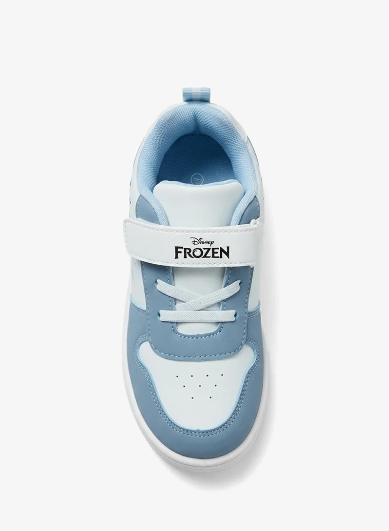 Disney  Disney Frozen Girls' Sneakers with Hook-and-Loop Closure, Light Blue/White for Women | Best Price UAE