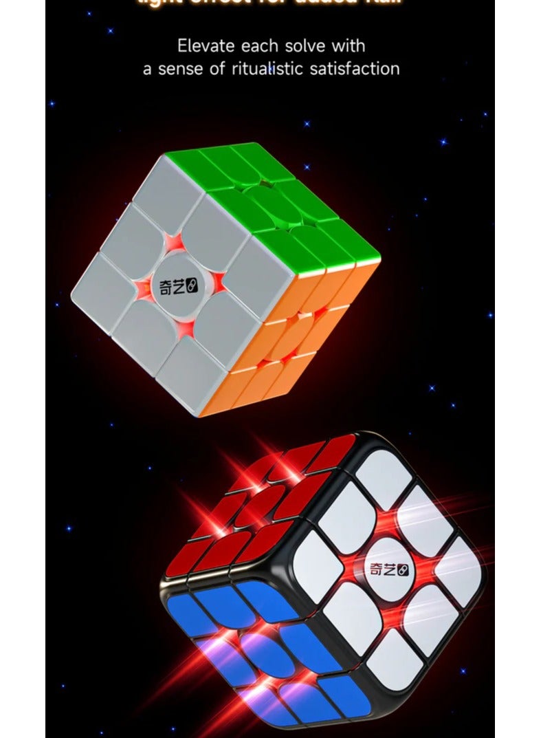 كي يي نسخة فنية من مكعب السرعة الذكي QiYi 3x3 Ai بتقنية البلوتوث - Image 3