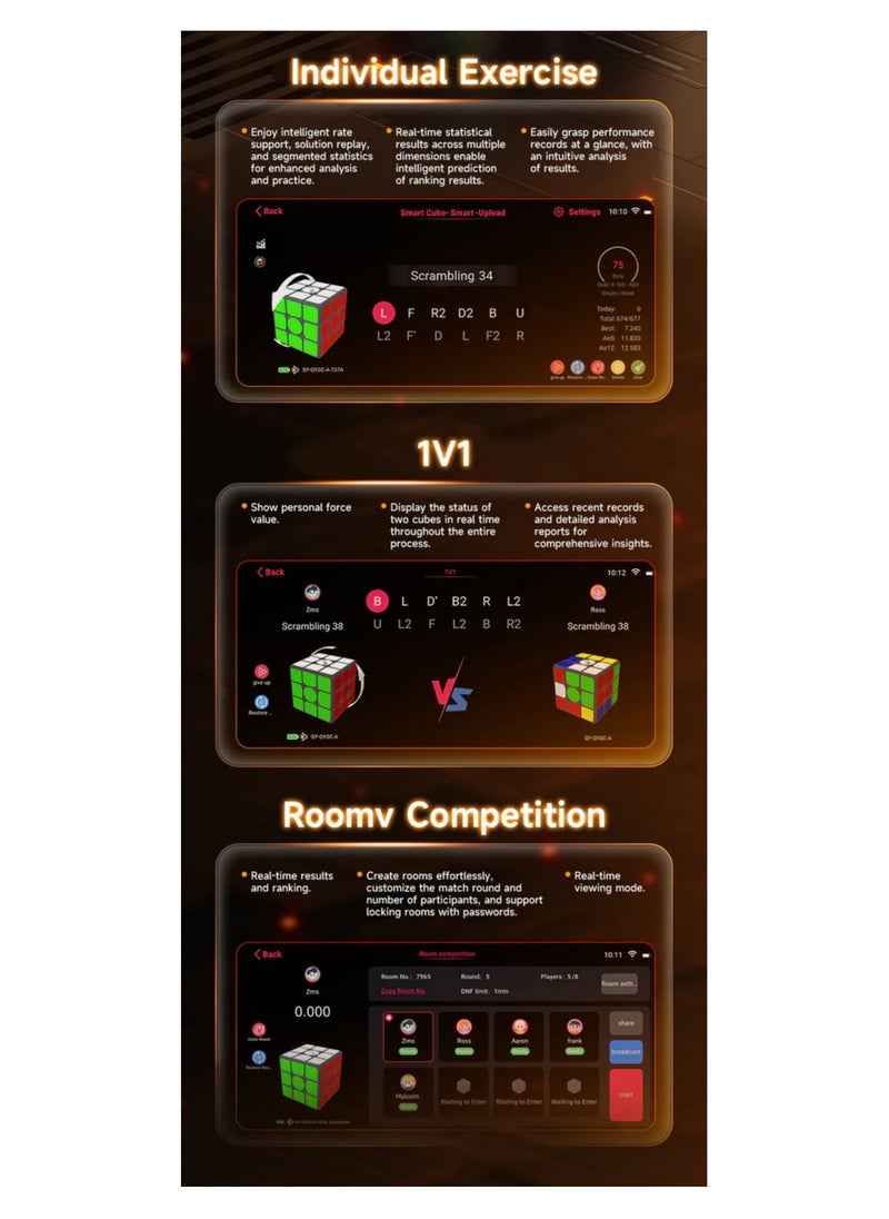 QiYi - QiYi 3x3 Ai Smart  Bluetooth Speed cube Art version - Image 1