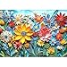 MINIWAN 3D Quilling Paper Art Colorful Wild Flowers Puzzles for Adults 1000 Pieces Vibrant Multicolor Paper Quilling Floral Jigsaw Puzzle Gift for Flower Art Lovers 275x197 Inch - Image 3