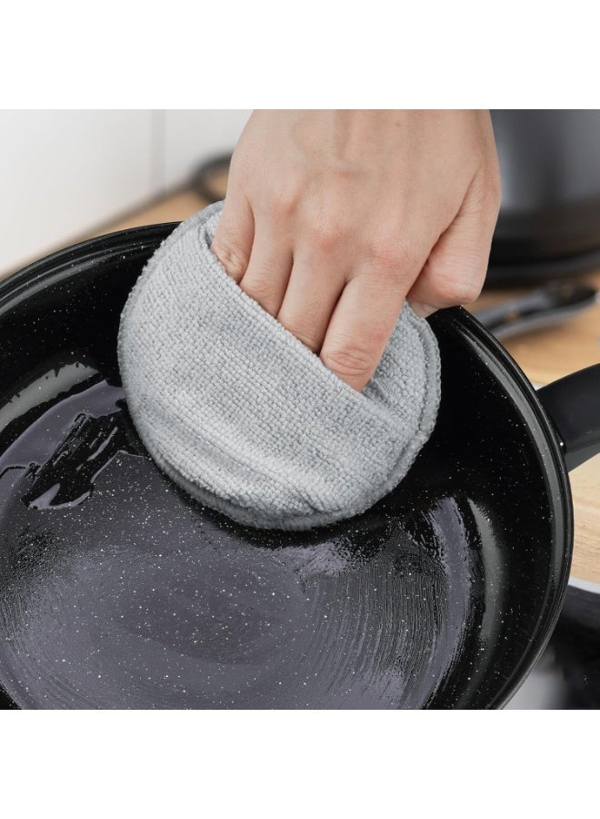 NiHome 5-Inch Wood Conditioner, Wax & Oil Applicator 4-Pack, Reusable Microfiber & Sponge Pads for Scratch-Free Cutting Board Maintenance & Versatile Home Polishing, Machine Washable for Long-Term Use - Image 4