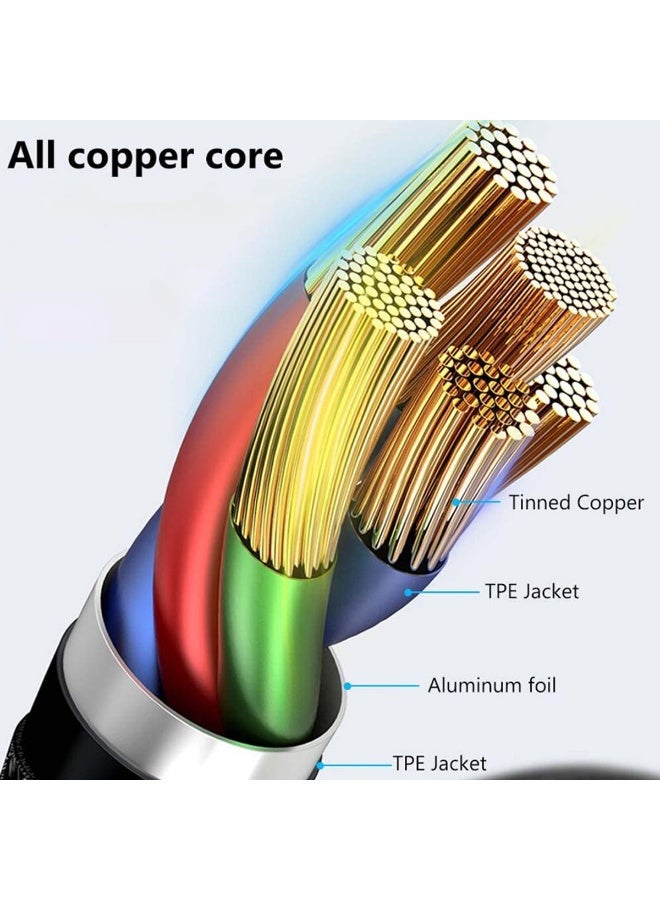 Type C to Type C Fast Charging Cable 60W PD, 1M Nylon Braided Strong Cable, 3A Quick Charge, Durable Bend-Proof Cord for Smartphones Laptops Tablets - Image 5