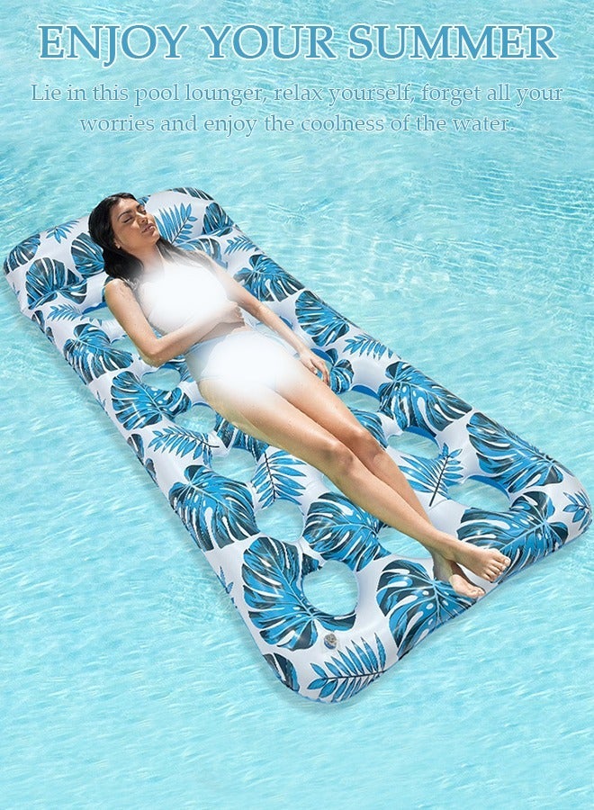 DUNISO Pool Floats, Inflatable Pool Float Rafts for Men and Women, Water Inflatable Hole Floats Rafts Adult Swimming Pool Reclining Chair Float Bed, Cooling Pool Float Summer Party Floats - Image 5