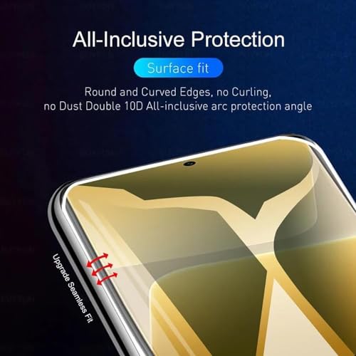 ZARALA High Sensitivity Hydrogel Screen Protector Compatible FOR MOTOROLA Edge 50 Transparent Soft TPU Protective Film [Fingerprint Unlock (Transparent) - Image 4