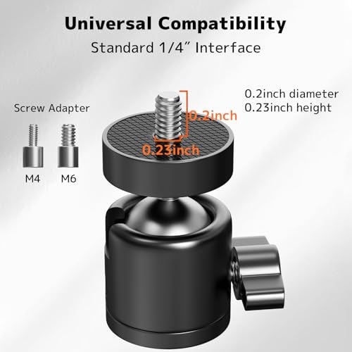 PUTORSEN Foldable Projector Wall Mount - Projector Wall Mount with 360° Rotation, Universal Wall Holder for 1/4" M4 M6 Screw Size Projectors for Home Theaters, Office - Image 4