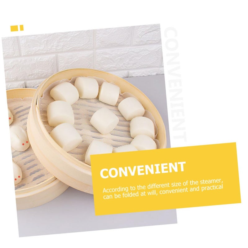 Professional Steaming Mat 34x34cm Bread Dumplings Pad Cotton Reusable Liner - Image 4