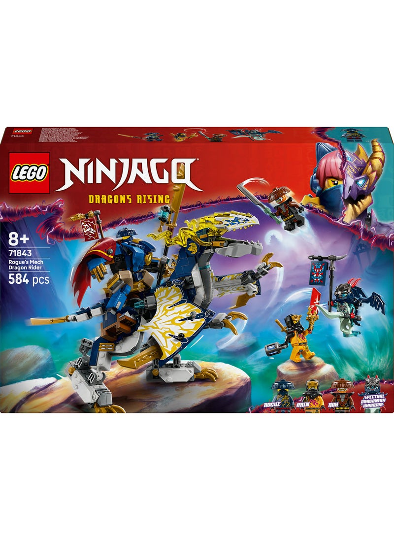 LEGO Ninjago Rogue’S Mech Dragon Rider 71843 (584) Pieces  - Image 2