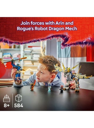 مجموعة لعب معركة التنين ولعبة النينجا آلي روغ راكب التنين من ليغو® NINJAGO®‎ مع 4 شخصيات صغيرة 71843 - view 3