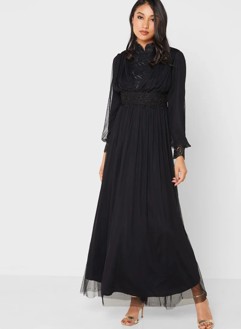 Khizana Gathered Waist Detail Dress