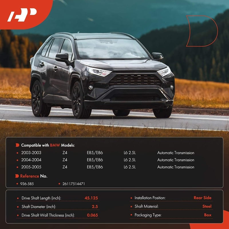 A-Premium Driveshaft Assembly for BMW Z4 E85 2.5L - Image 2