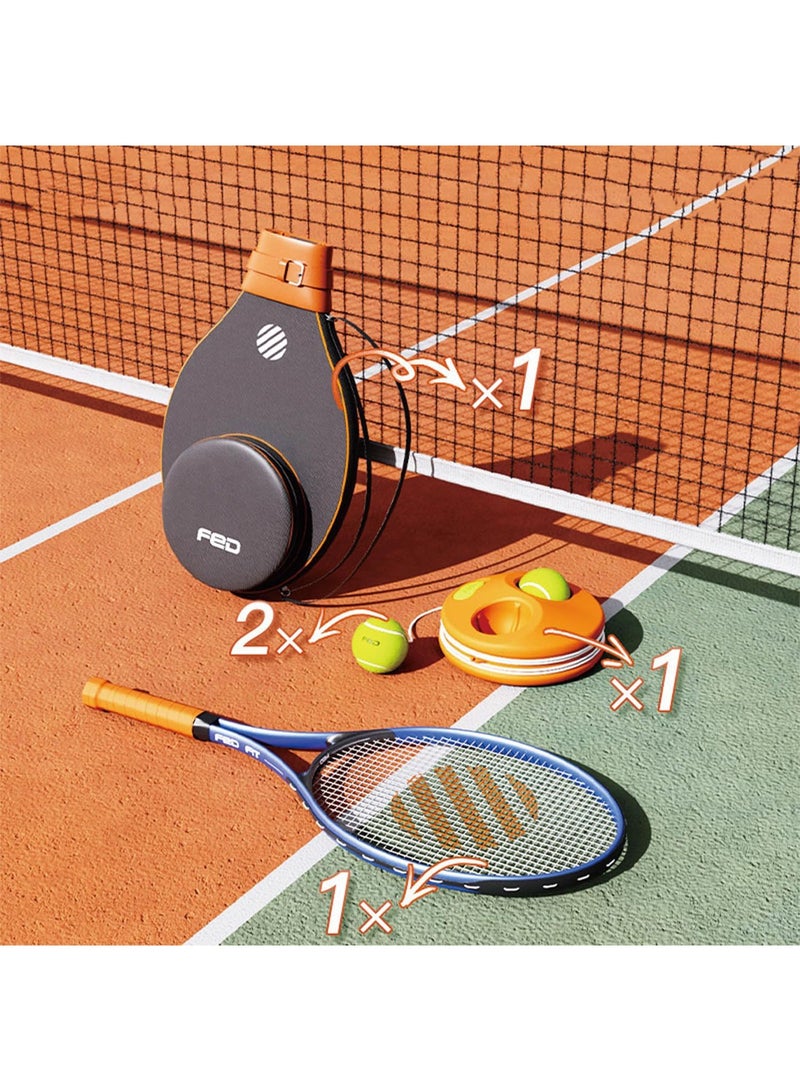 GT-Wheel Self Training Tennis Racket with Rebounder Portable - Image 1