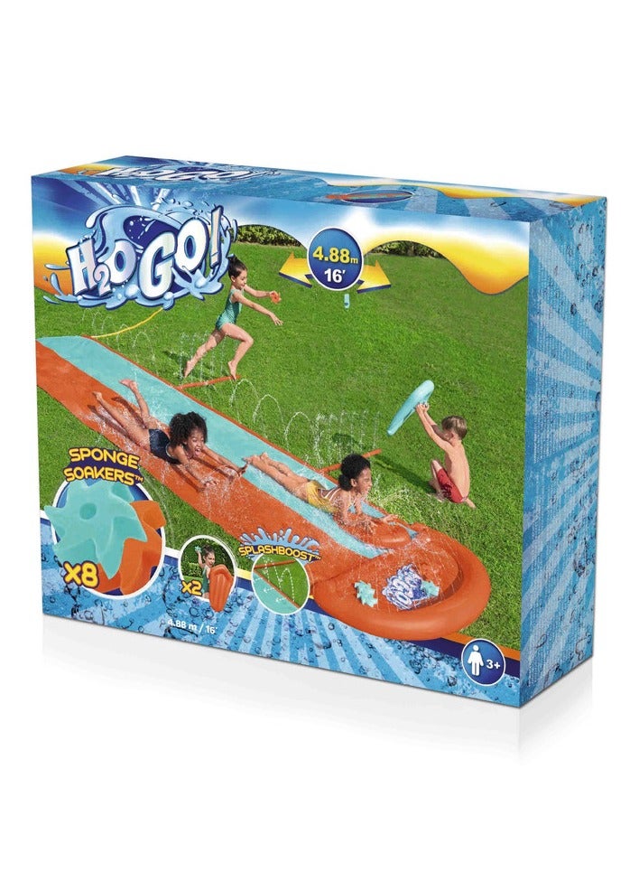 Bestway® H2OGO!® 16'/4.88m Sponge Soakers Double Slide - Image 1