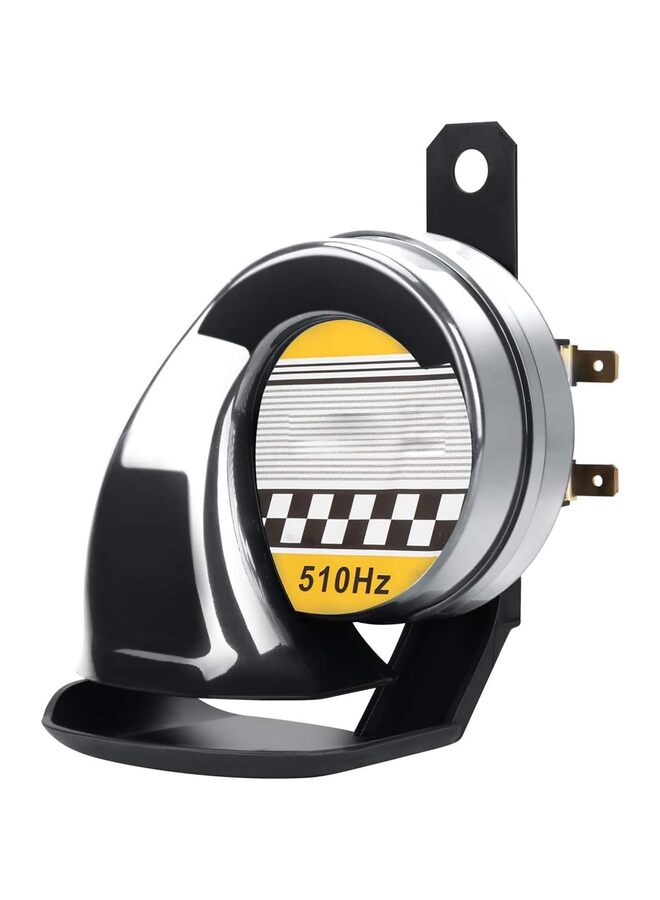 Generic Universal 12V Snail Horn Siren 130DB High Tone 510HZ Waterproof Electric Air Horn for Motorcycle Auto Car Scooter(White)  - Image 1