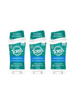Tom's of Maine Tom's of Maine Long-Lasting Aluminum-Free Natural Deodorant for Women, Unscented, 2.25 oz. 3-Pack (Packaging May Vary)  - Image 1