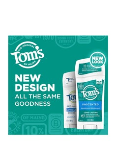 Tom's of Maine Tom's of Maine Long-Lasting Aluminum-Free Natural Deodorant for Women, Unscented, 2.25 oz. 3-Pack (Packaging May Vary)  - Image 2