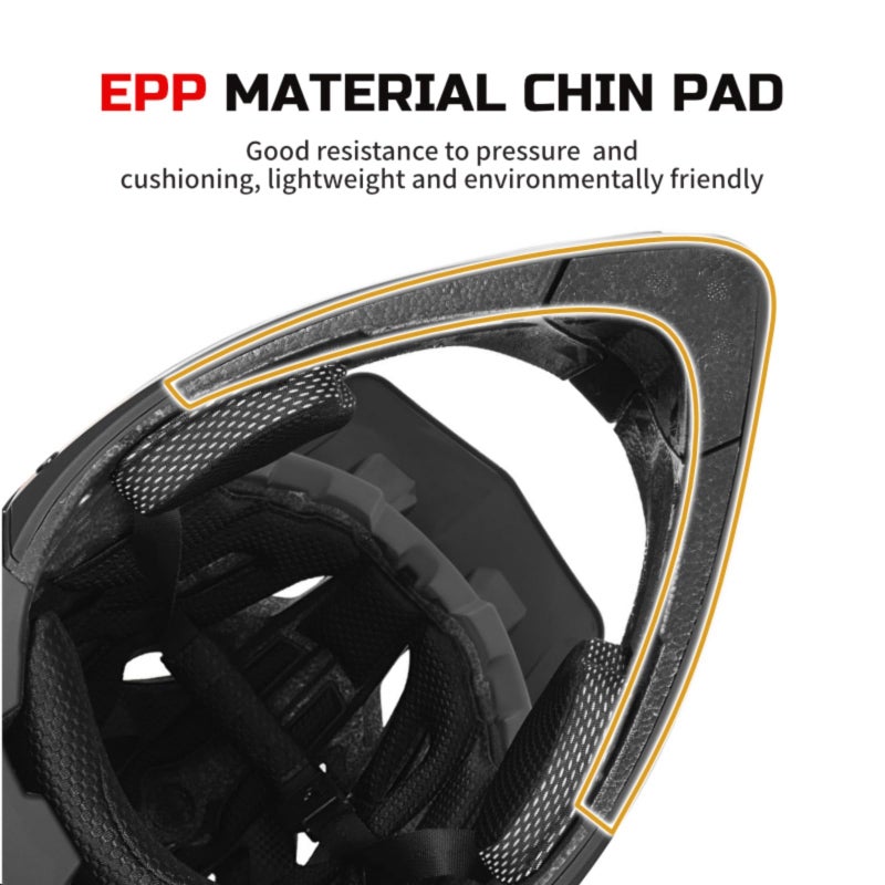 BATFOX Full Face Mountain Bike Helmet for Adults - Lightweight Ventilated MTB Helmet for Downhill, BMX, Dirt Bike & E-Bike Cycling - Image 5