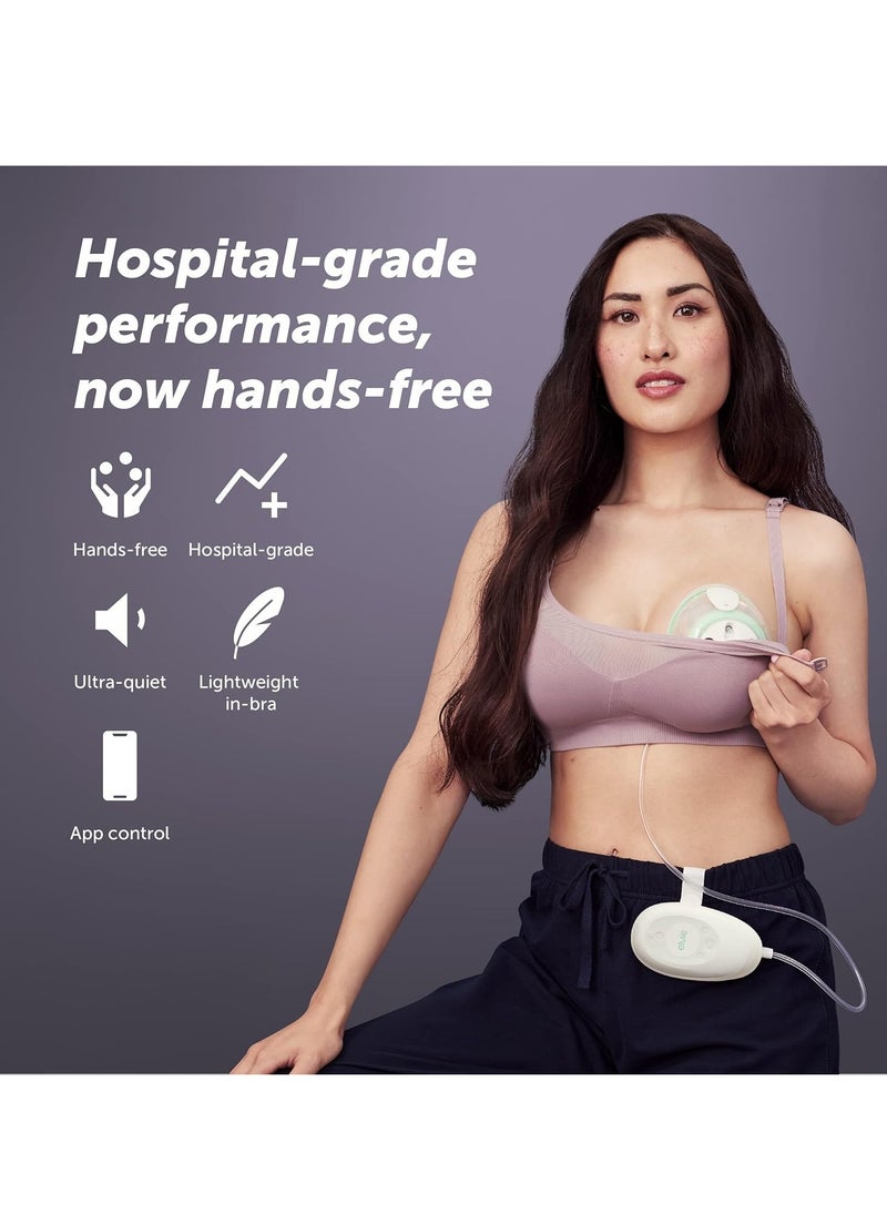 elvie Elvie Stride | Wearable Electric Breast Pump - Hospital-Grade | Hands-Free Wearable Electric Breast Pump with 2-Modes & 150 ml Capacity per Cup  - Image 3