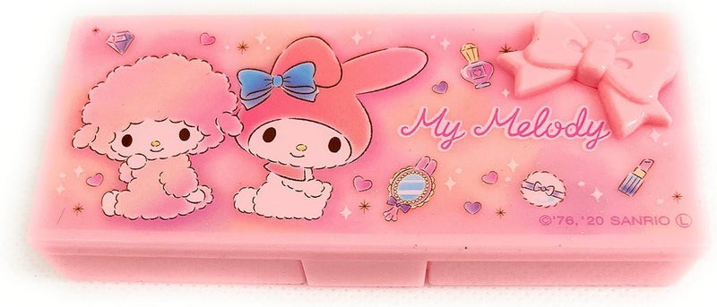 Sanrio My Melody Container Cosmetic Care Case Makeup Travel Accessory Cases 4.1in x 1.9in x 0.8in (Yume Cosme)