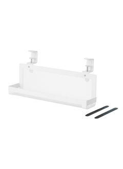 Generic Cable Management Tray, White, Keep Your Workspace Clean, 38cm  - Image 1