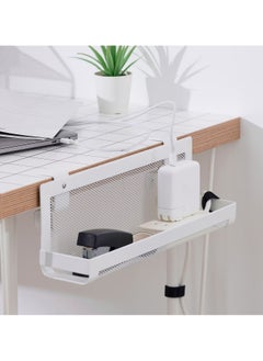 Generic Cable Management Tray, White, Keep Your Workspace Clean, 38cm  - Image 2