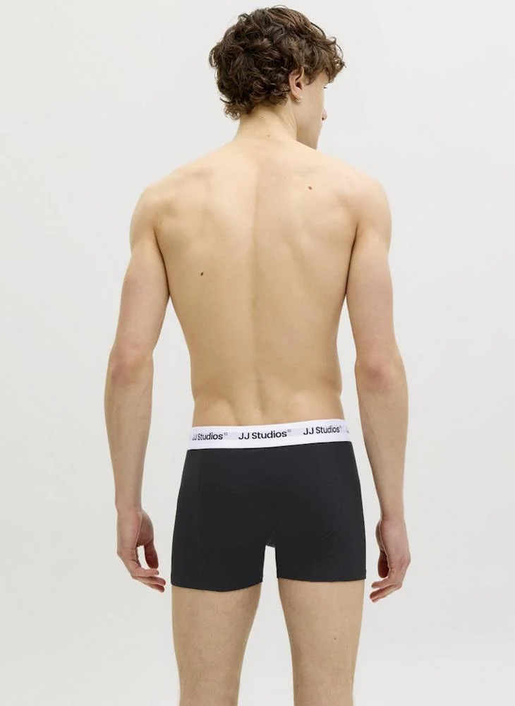 JACK & JONES  3 Pack Of Logo band Trunks for Men | Best Price UAE