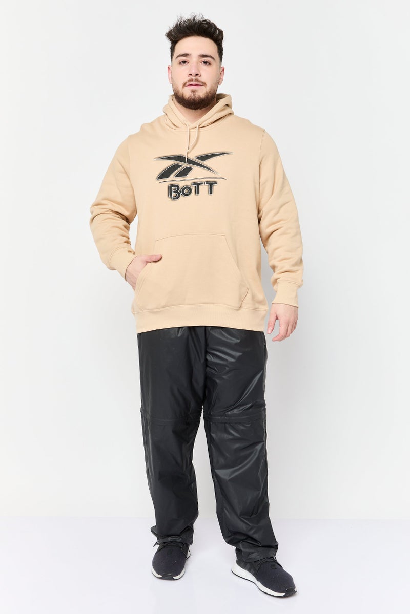 Reebok x Bott Men Sportswear Fit Long Sleeves Outdoor Hoodie, Tan - Image 2