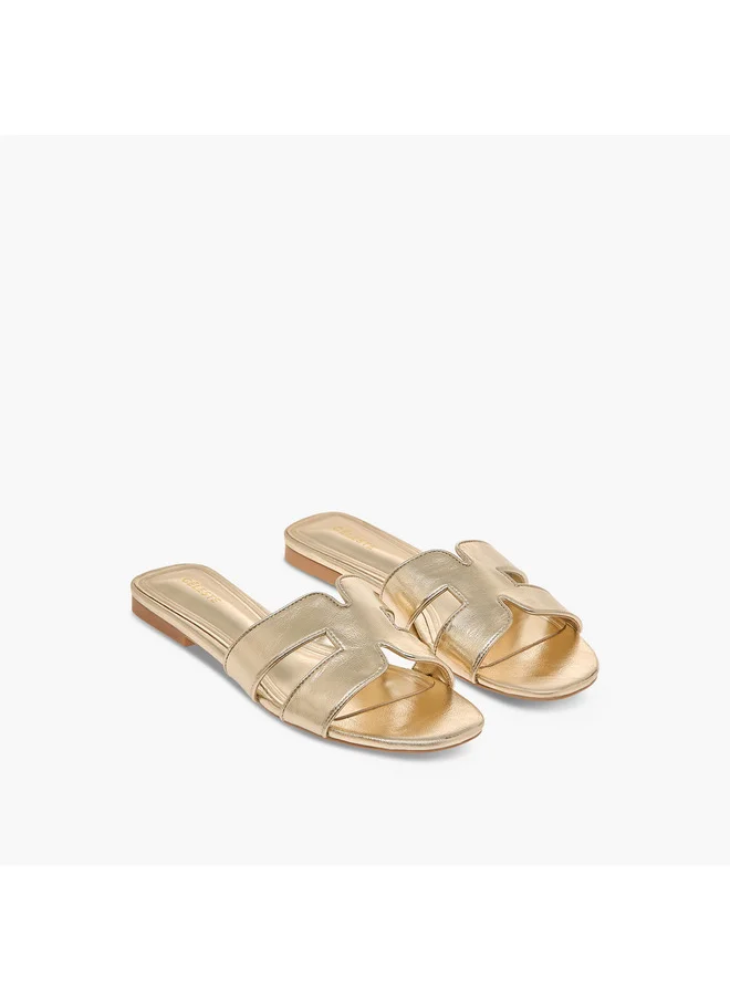Celeste Women's Solid Slip-On Flat Sandals - J06007-001